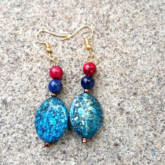 Boho Style/ Dangle/ Bead Earrings - Picture 4 of 8